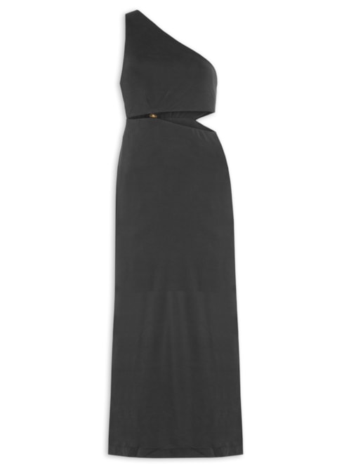 Vestido Ombro Só Metal - Preto