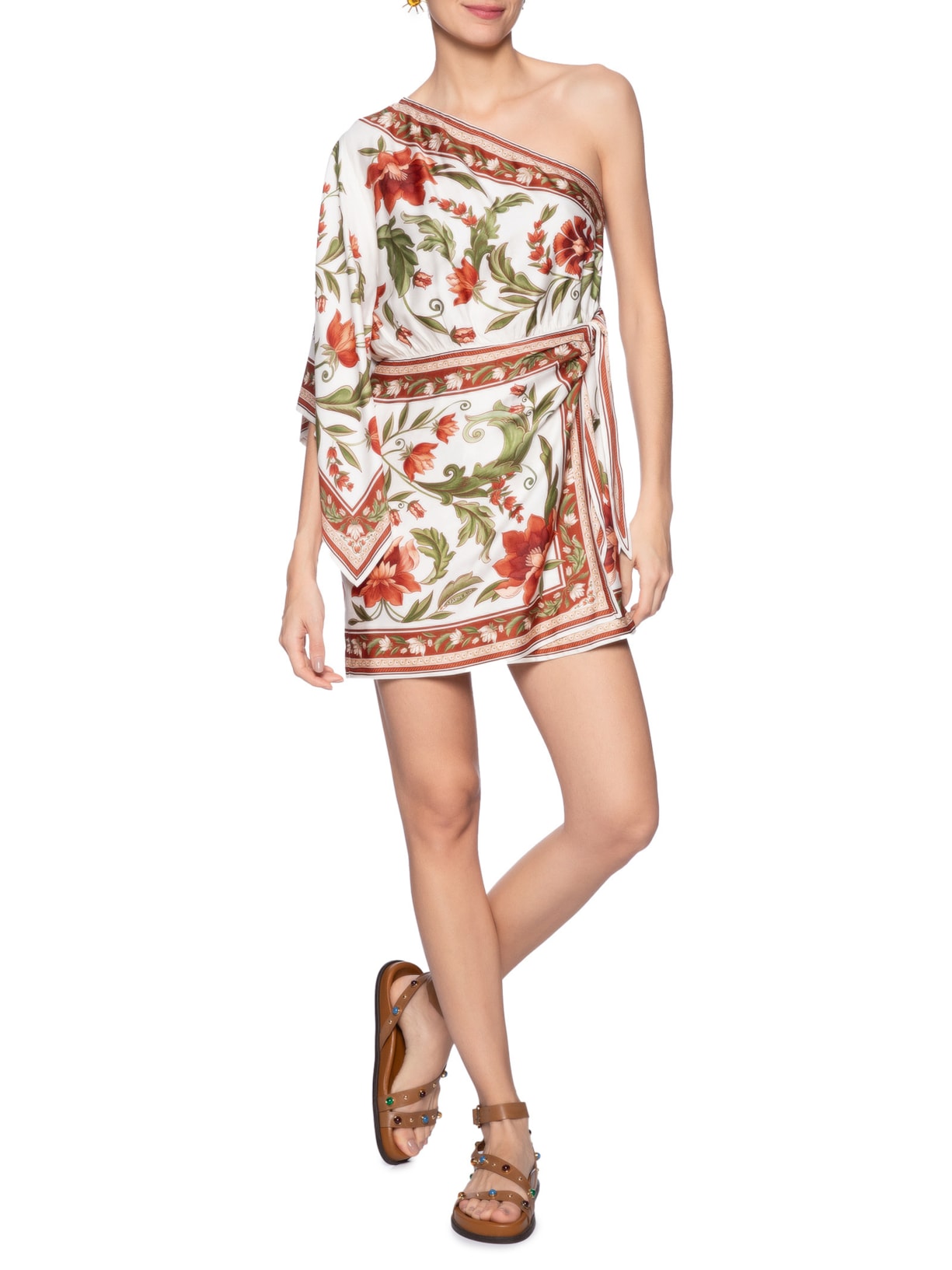 Vestido Ombro Só Natália Off White Farm