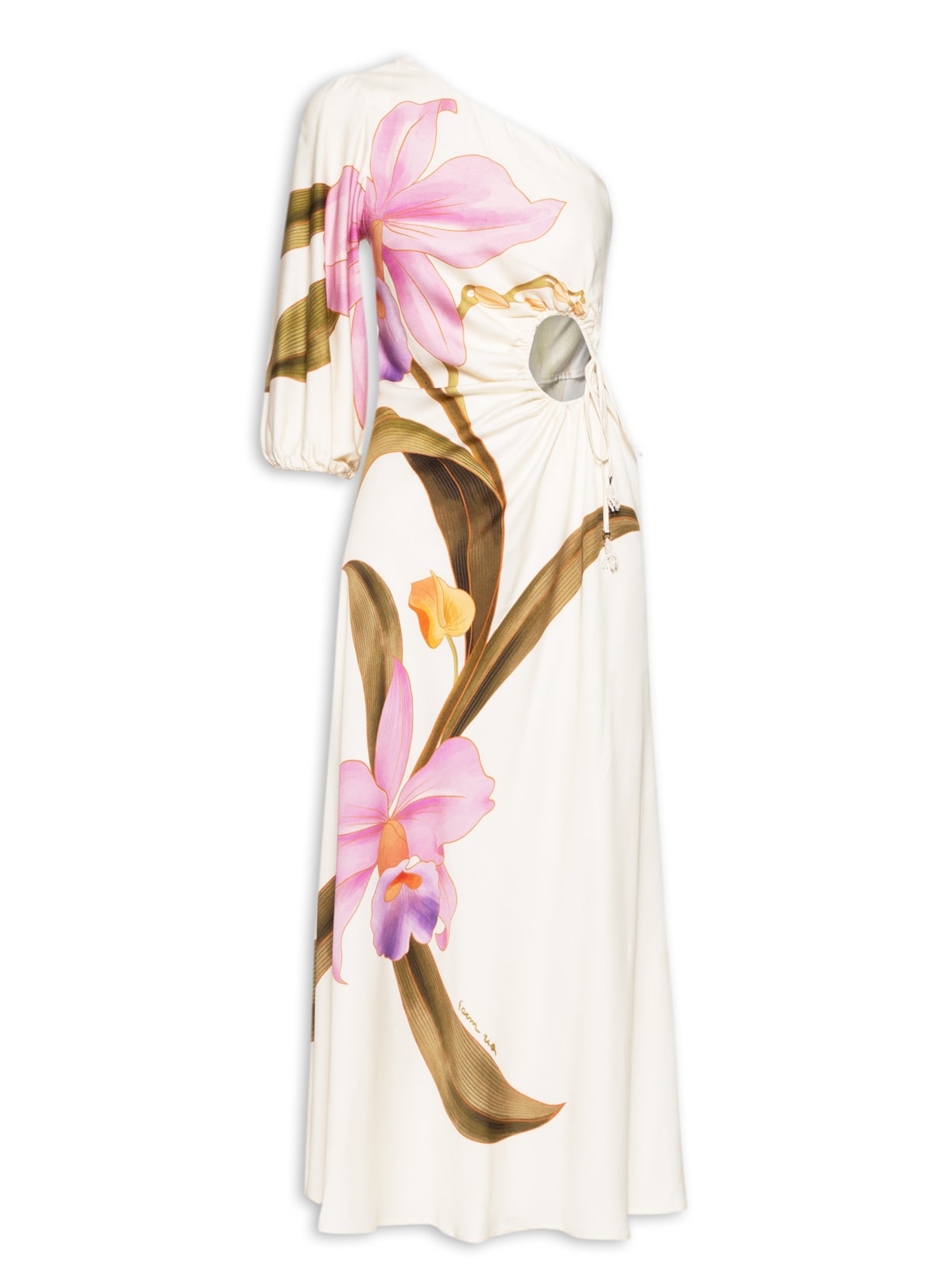 Vestido Ombro Só Orquídea - Verde