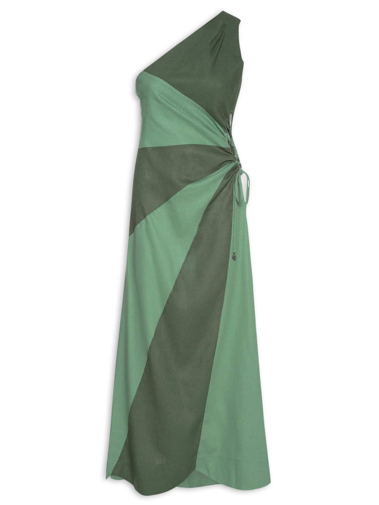 Vestido Ombro Só Patch Colorido - Verde