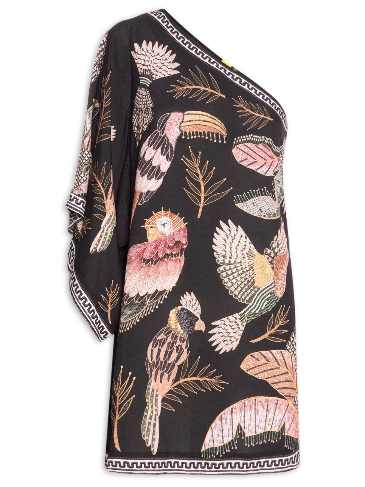 Vestido Ombro Só Recanto Dos Pássaros - Preto