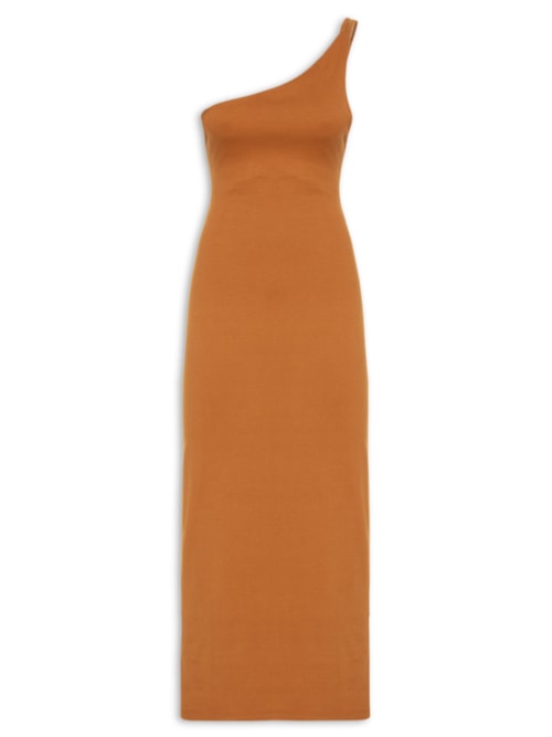 Vestido Ombro Só Rolote - Marrom