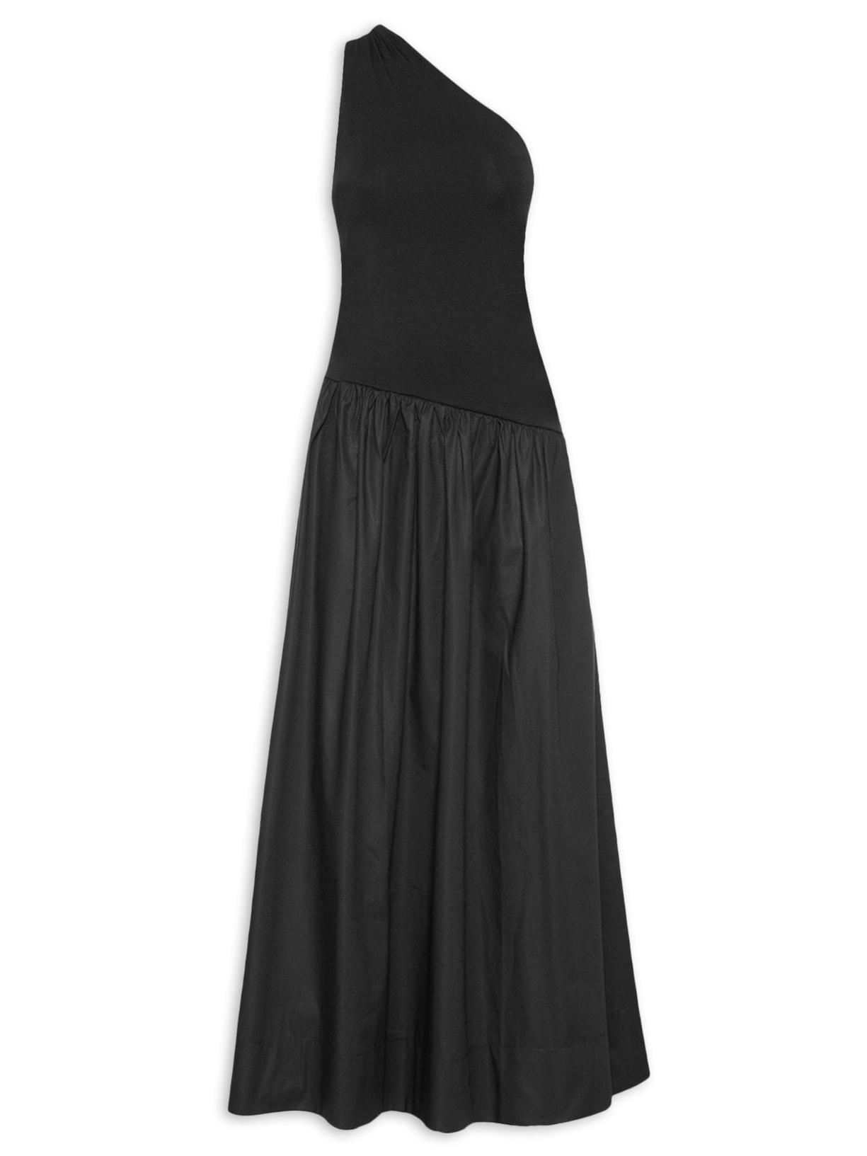 Vestido Ombro Só Saia Godê - Preto