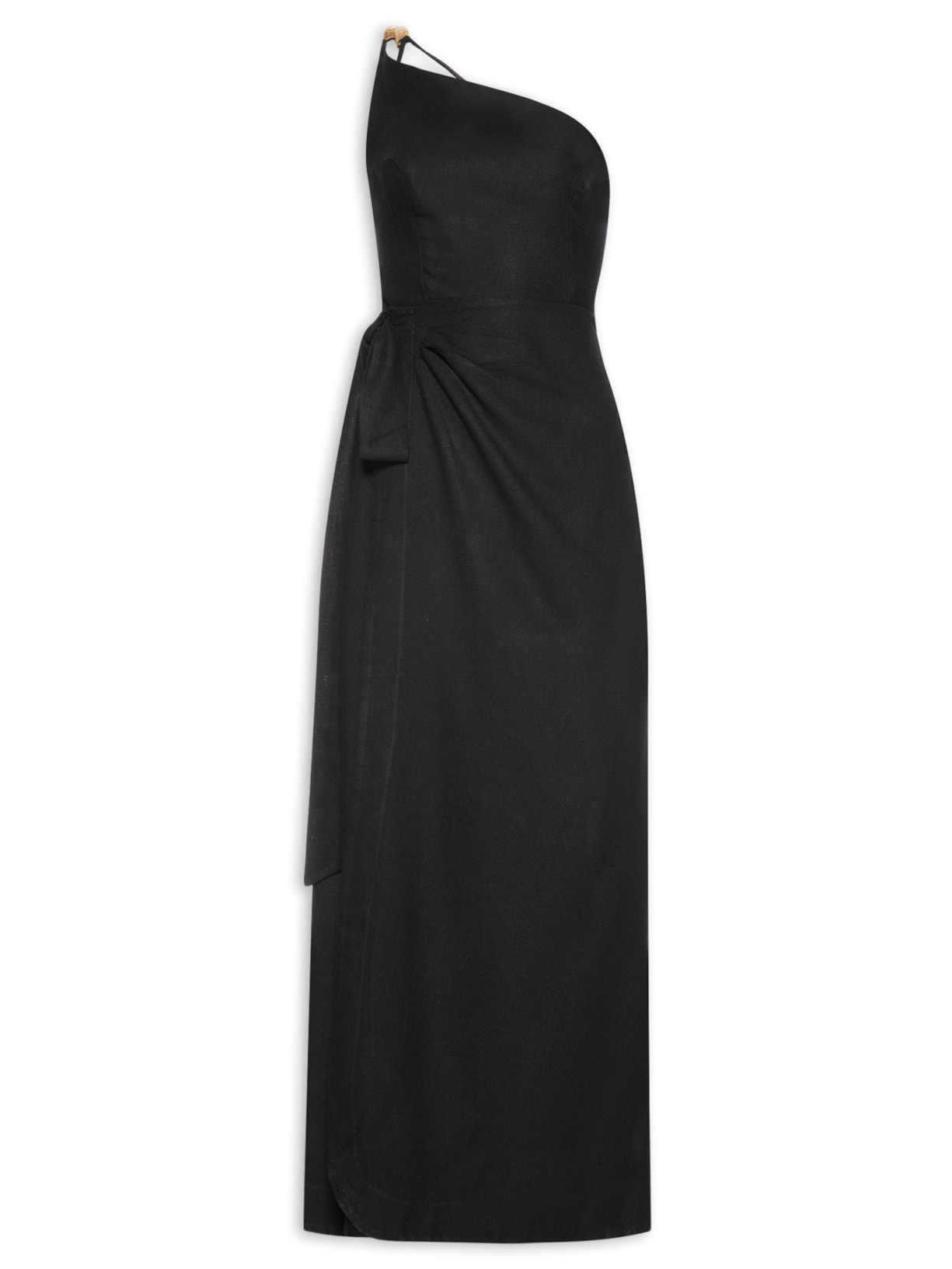 Vestido Ombro Só Transpasse - Preto