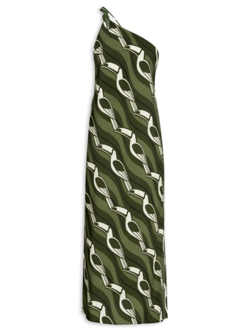 Vestido Ombro Só Tucano Gráfico - Verde