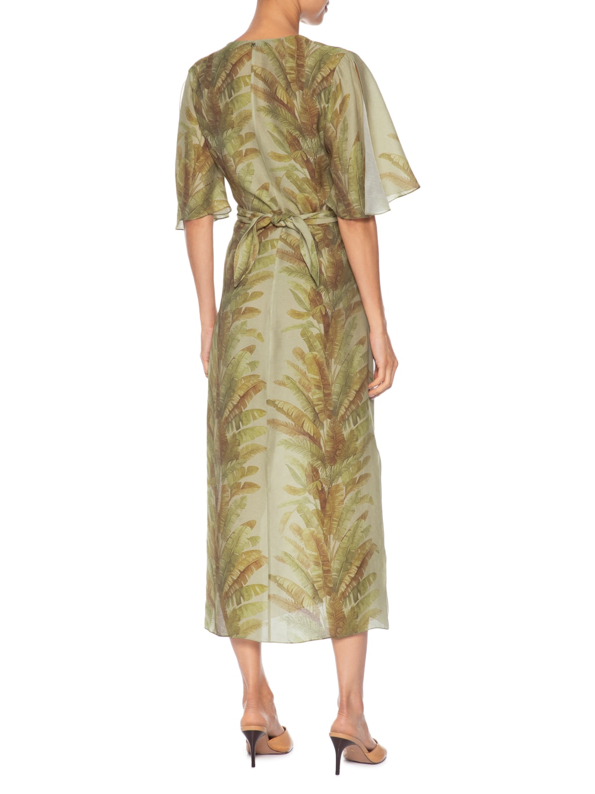 Vestido Ondine Foliar Verde Bo.bô