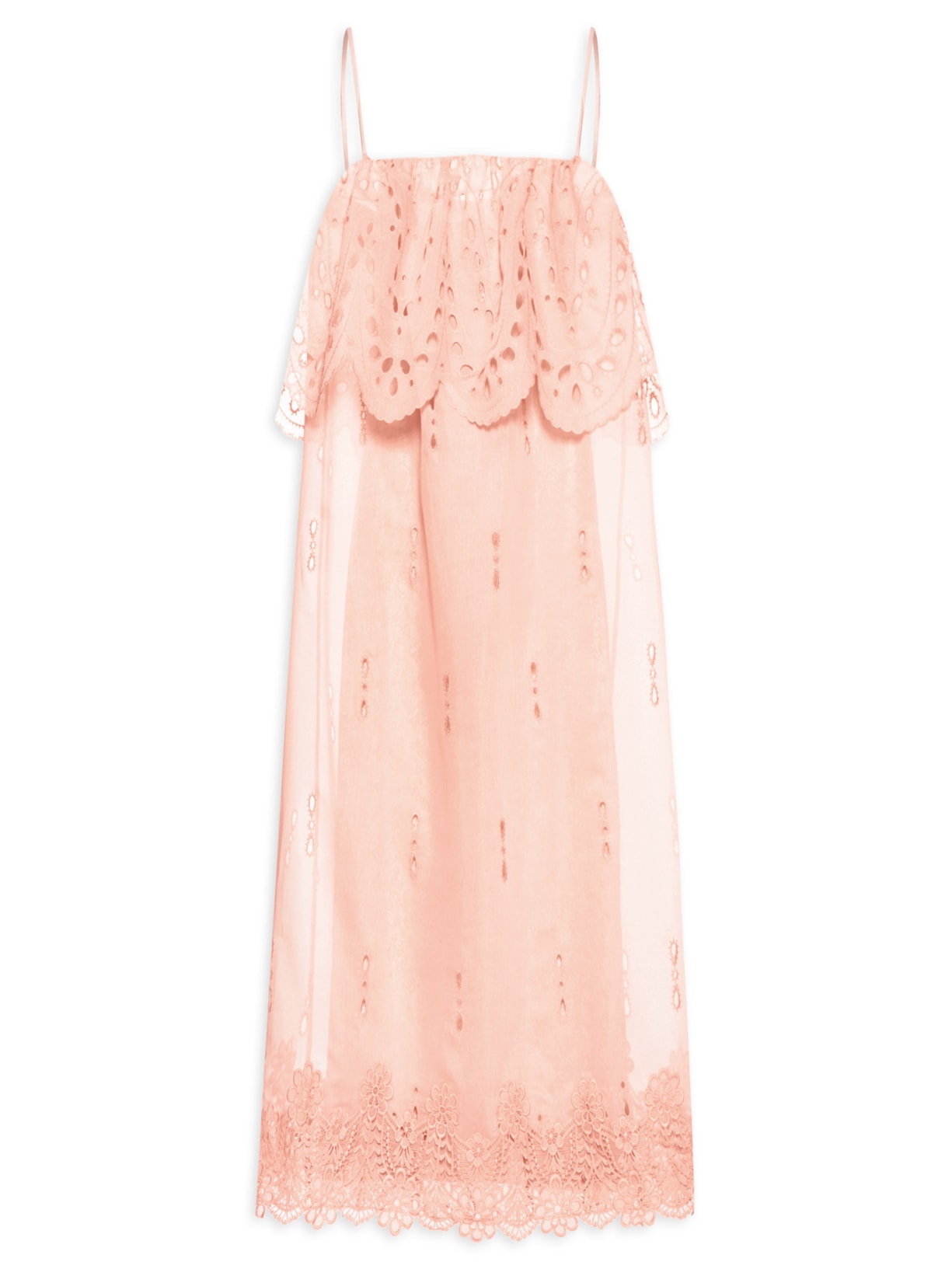 Vestido Organza Mesa Rosa Paula Raia
