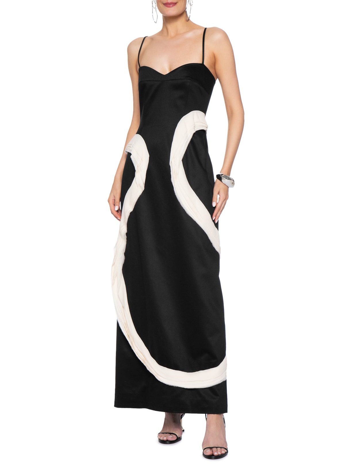 Vestido Orla Preto Aluf