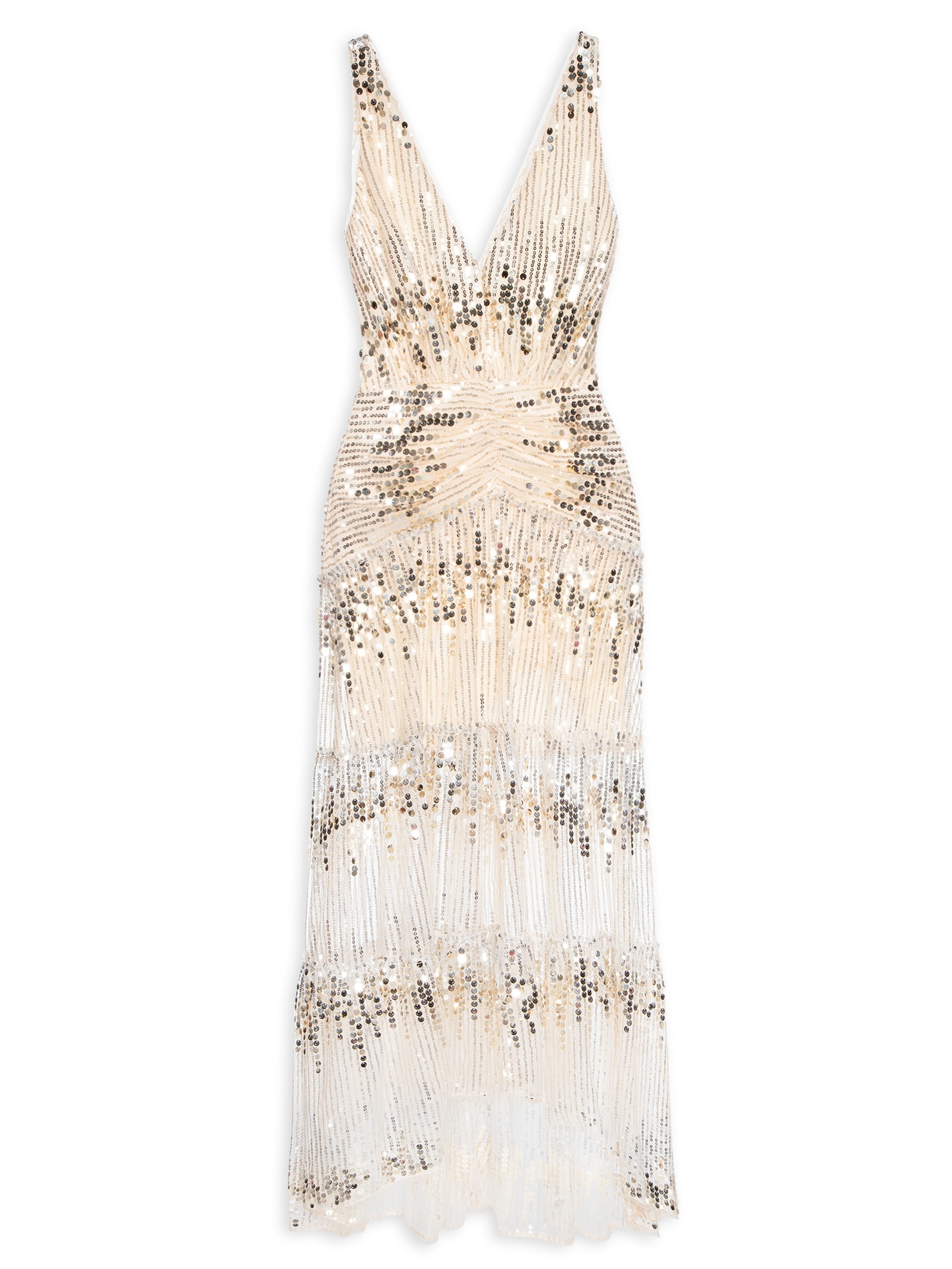 P♡B♡P♡K♡M NK - Vestido Paetê Music Paula - Prata