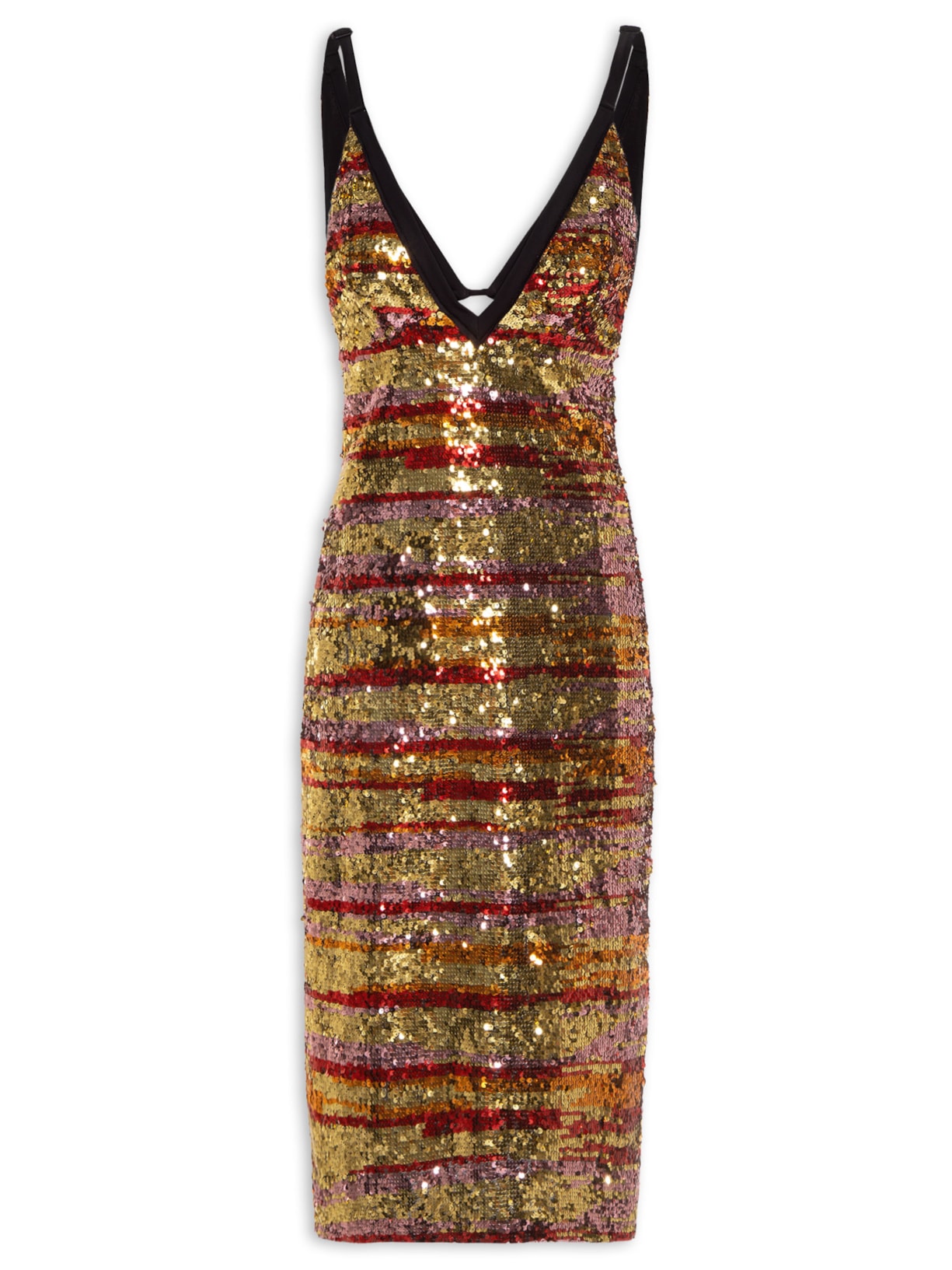 Vestido Paetê Sunglitter Gemma - Dourado