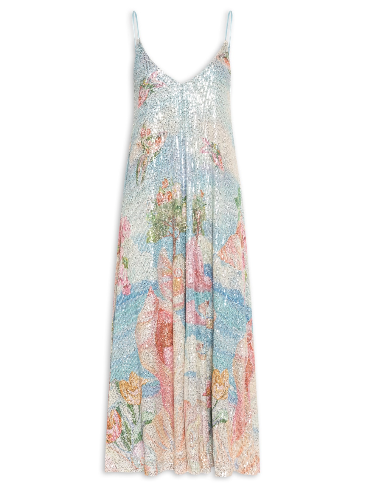 Vestido Paetê Vênus Import - Azul