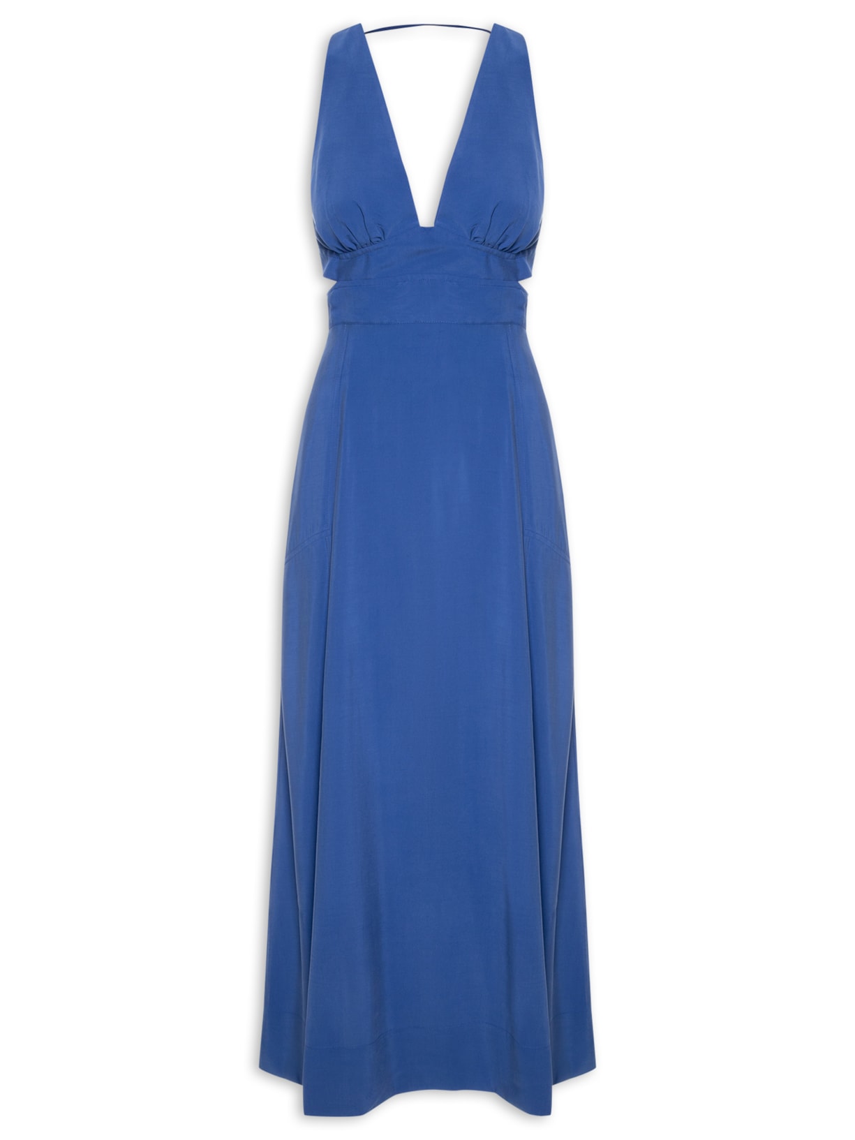 Vestido Pala Decote - Azul