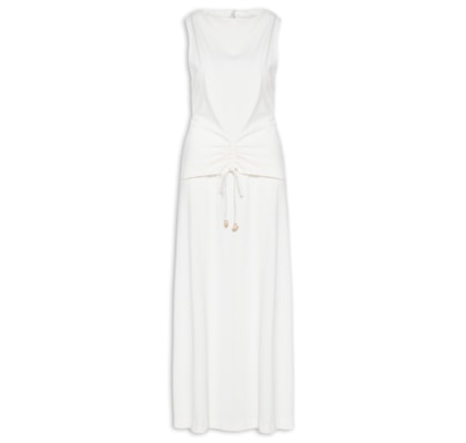 Vestido Pala Franzida - Branco