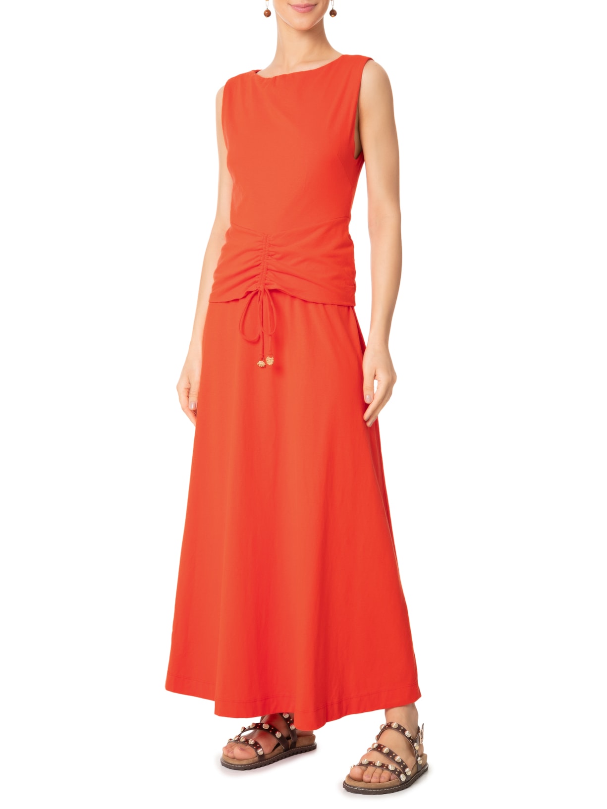 Vestido Pala Franzida Vermelho Dress To