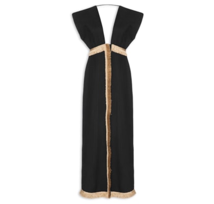 Vestido Palha - Preto