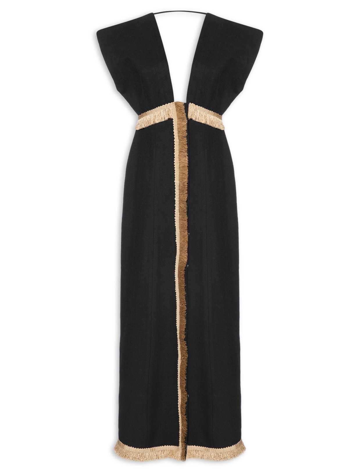 Vestido Palha - Preto