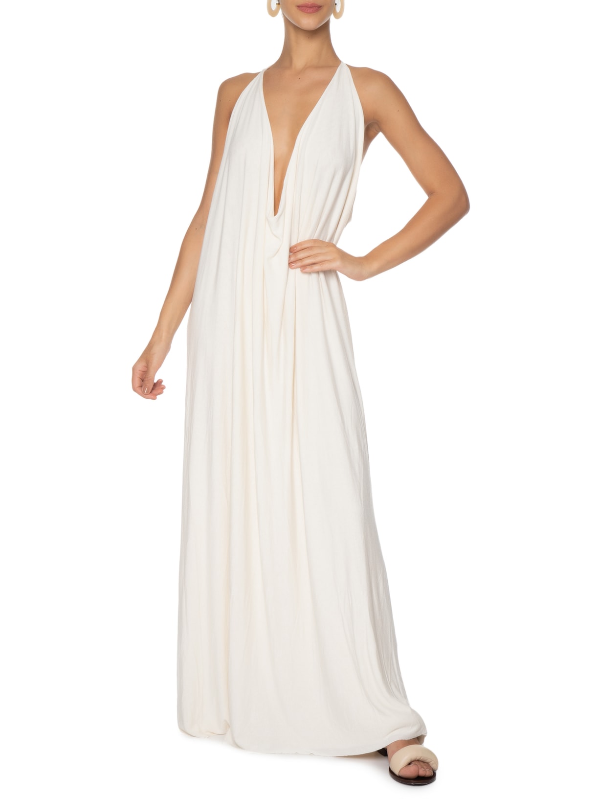 Vestido Paloma Off White Marina Bitu