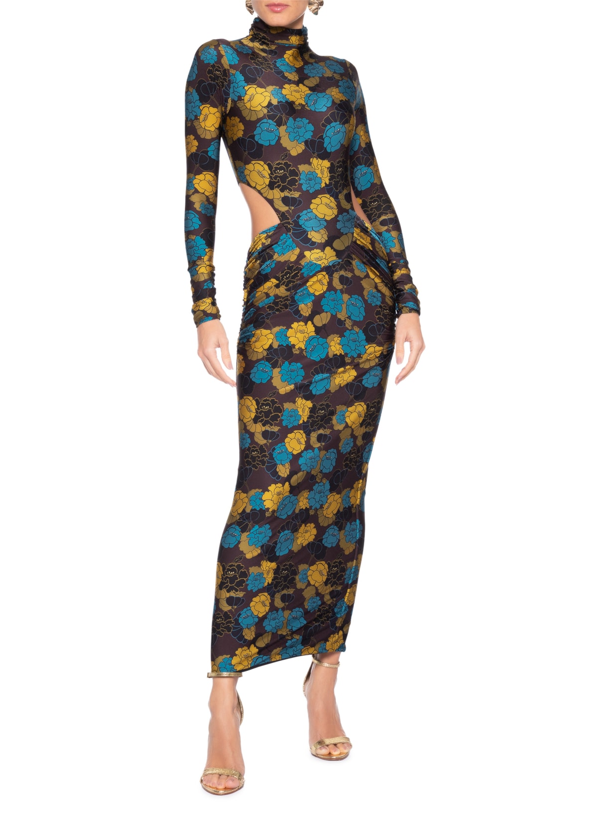 Vestido Pamela Floral Bloom Azul August Swim