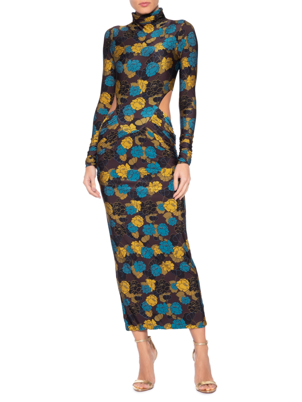 Vestido Pamela Floral Bloom Azul August Swim