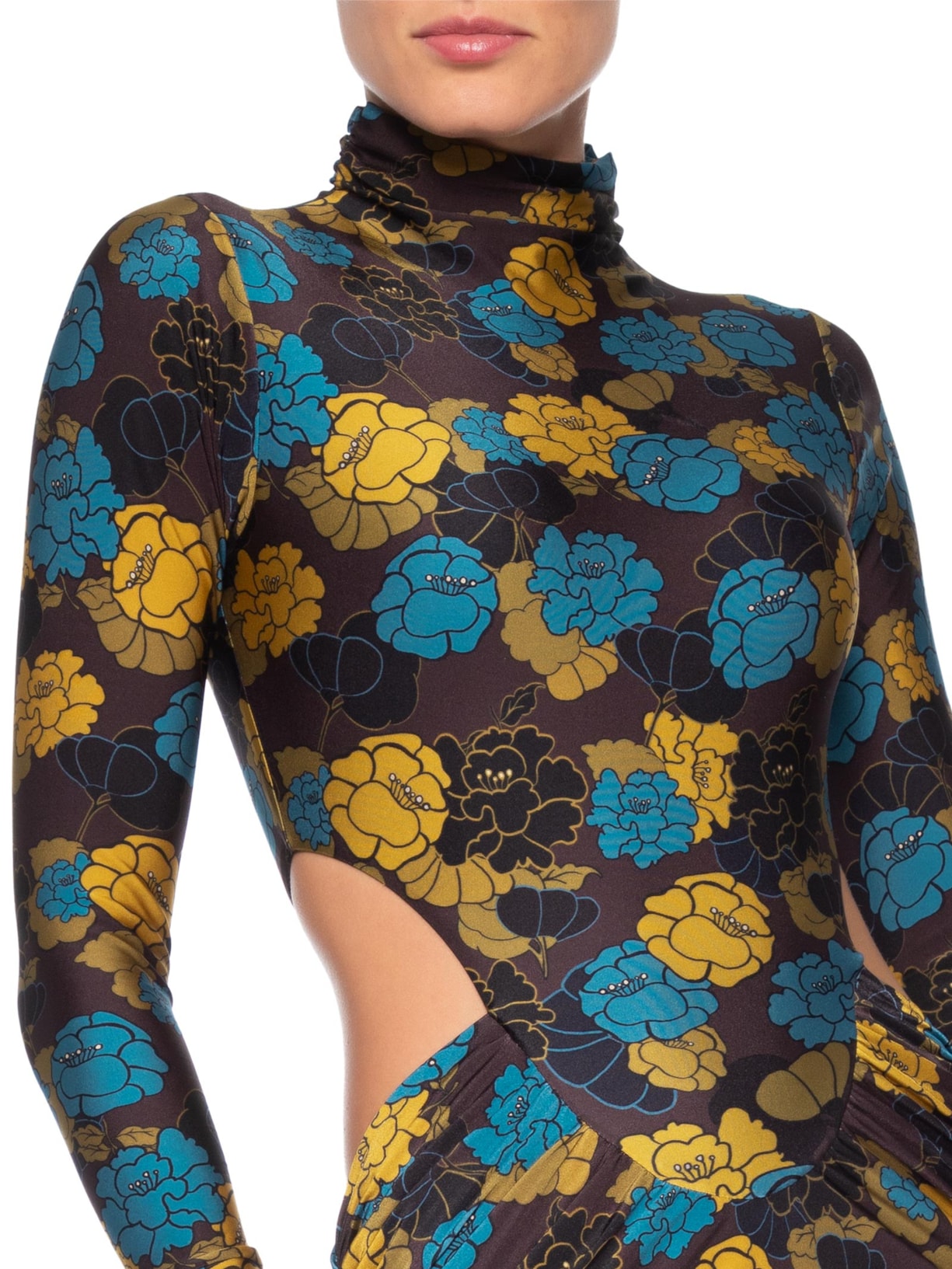 Vestido Pamela Floral Bloom Azul August Swim