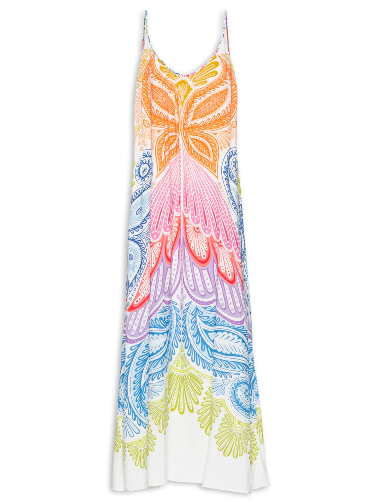 Vestido Papillon Multicolorido - Azul