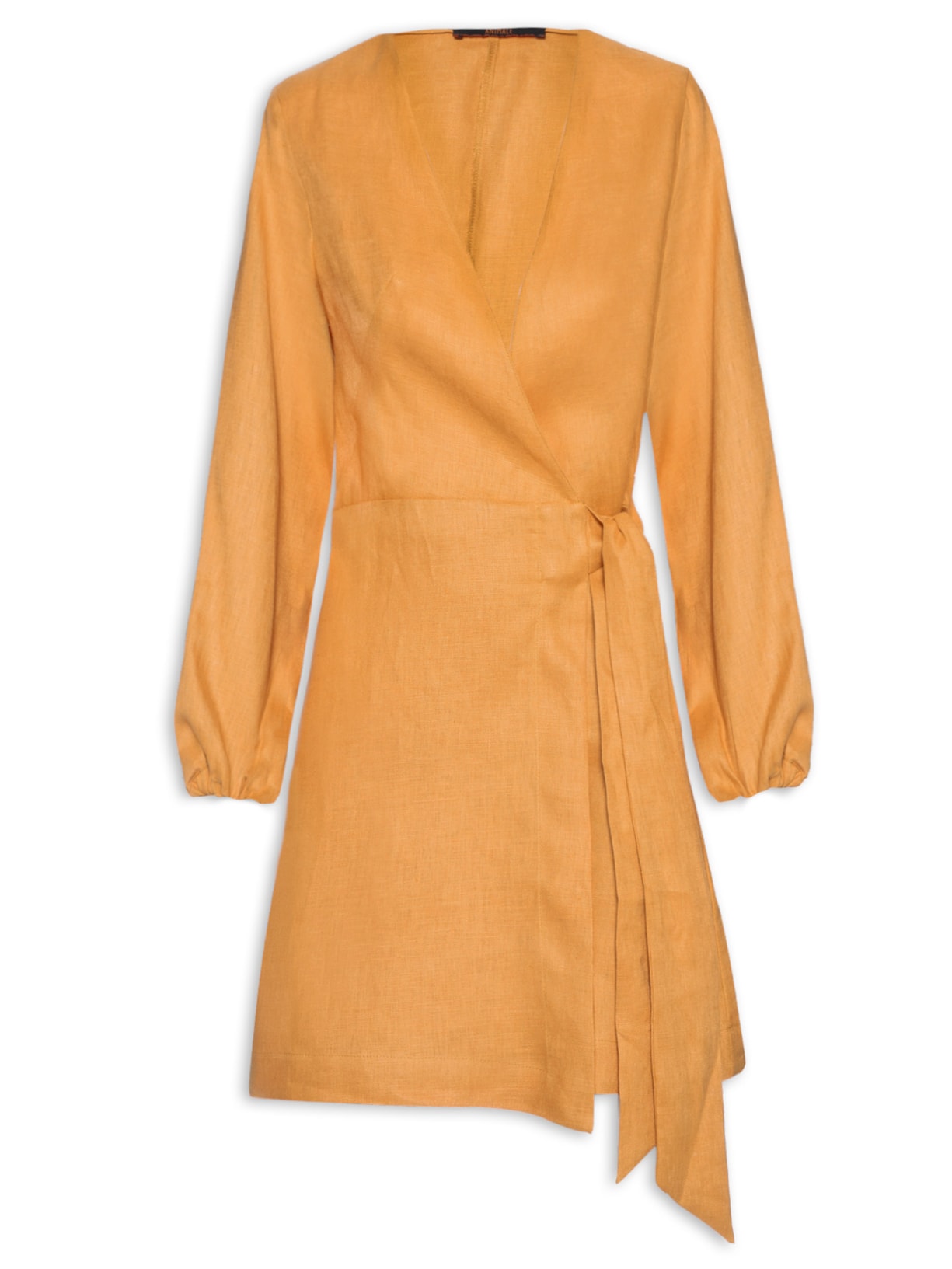 Vestido Pareô Linho - Laranja