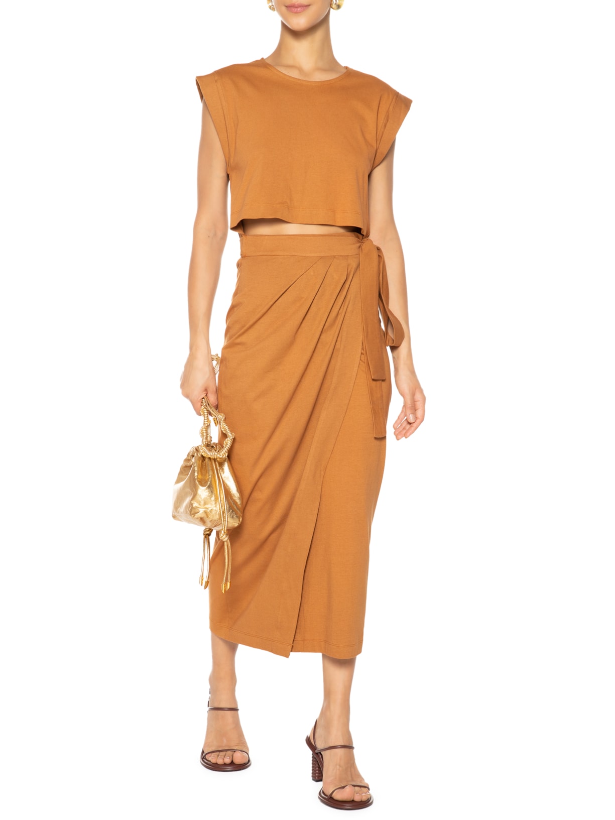 Vestido Pareô Mascavo Marrom Animale