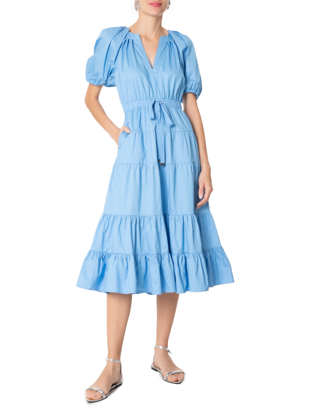 Vestido Patrícia Liso II - Le Lis - Azul