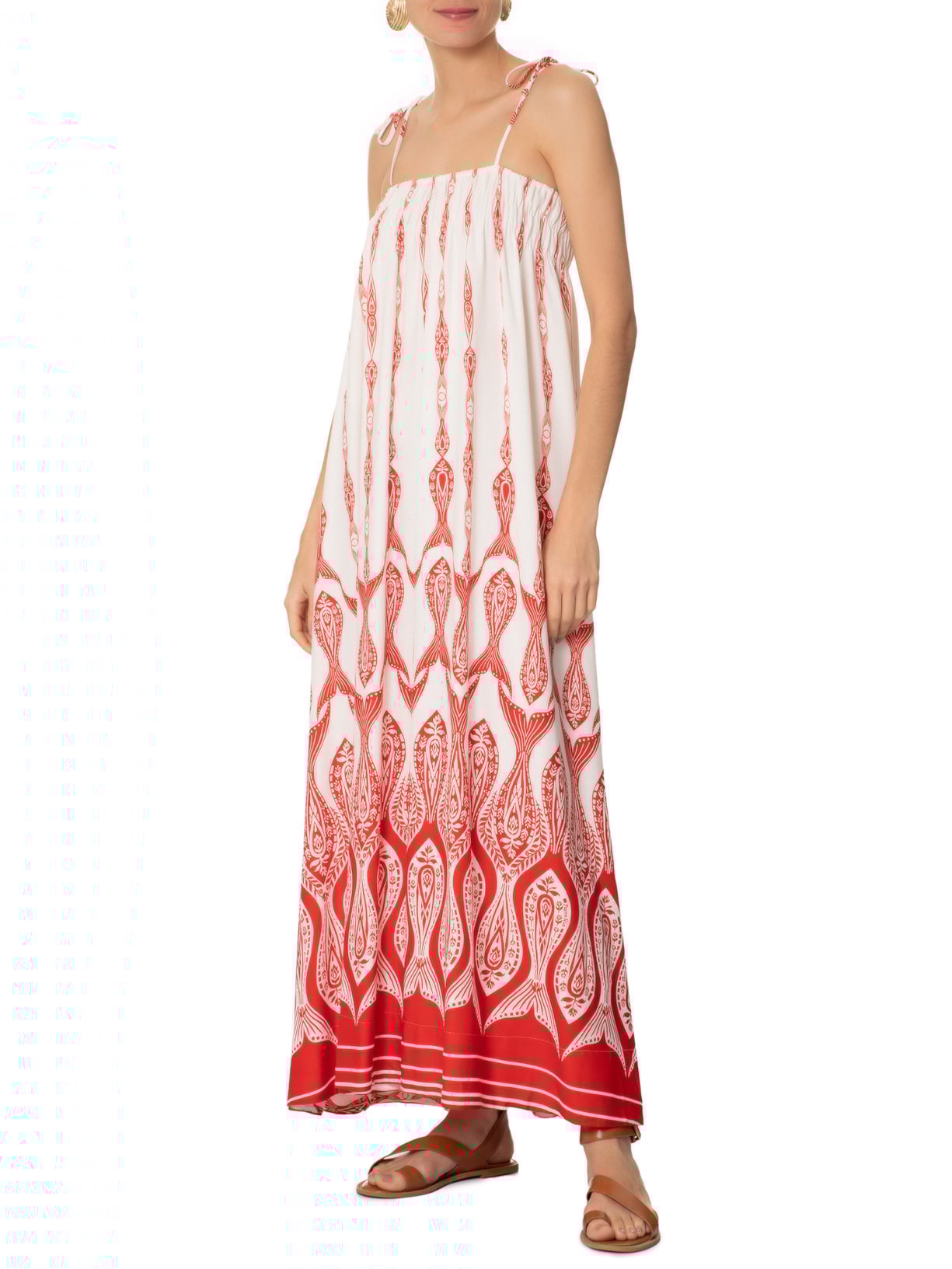 Vestido Peixe Correnteza Branco Farm