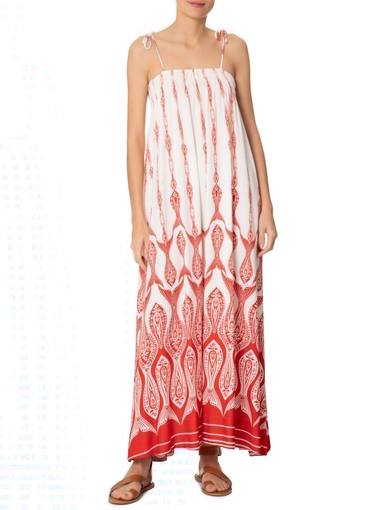 Vestido Peixe Correnteza Branco Farm