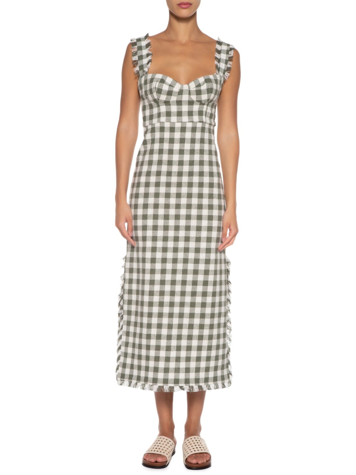 Vestido Piaui Xadrez Verde Aluf