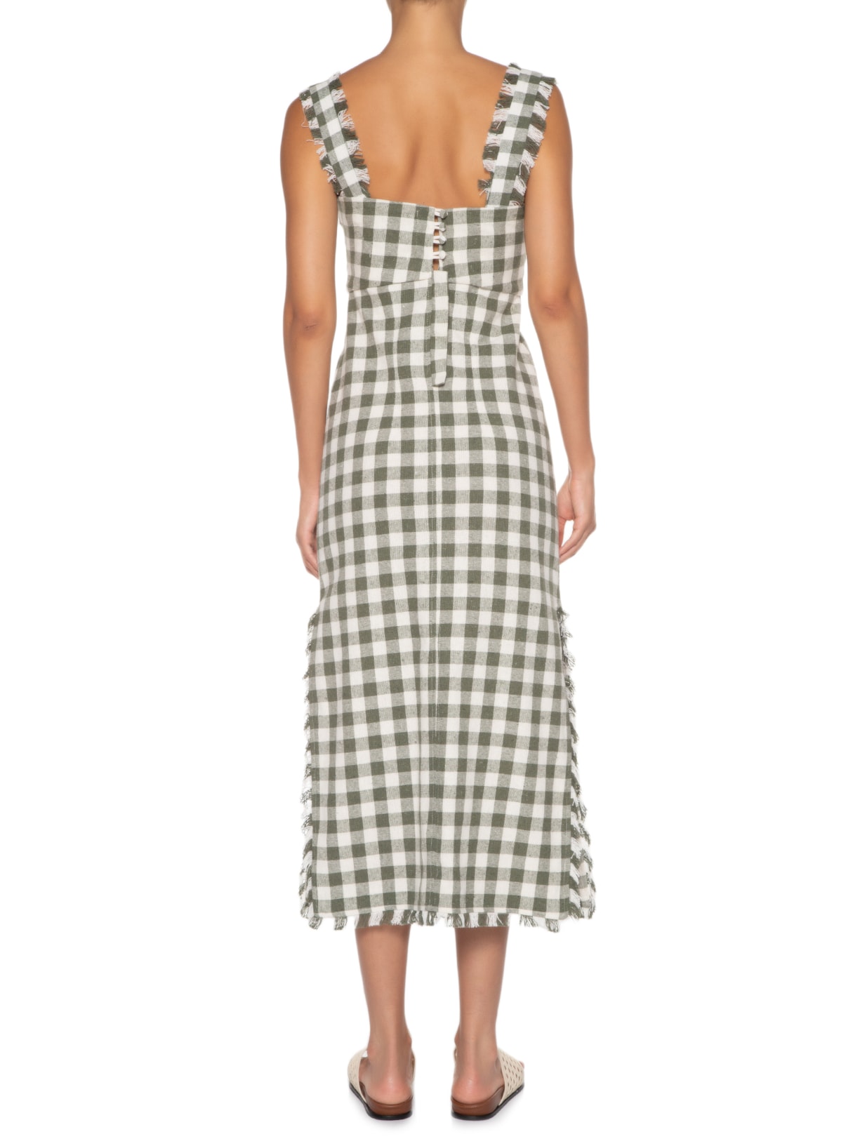 Vestido Piaui Xadrez Verde Aluf