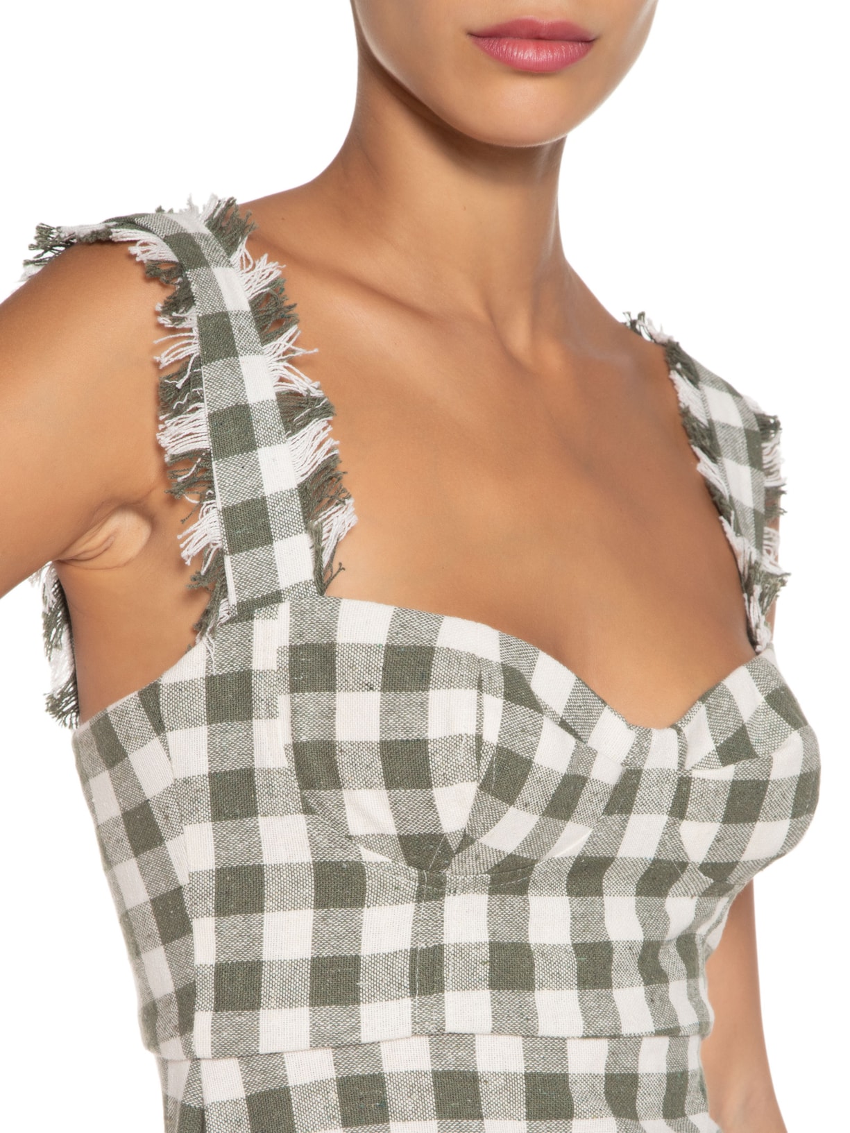 Vestido Piaui Xadrez Verde Aluf