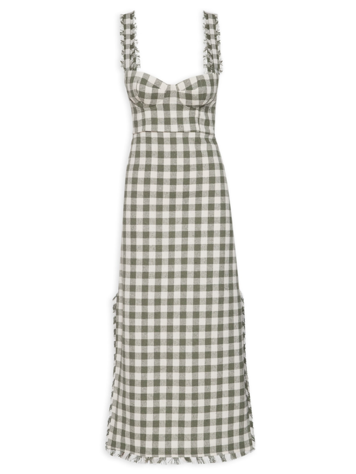 Vestido Piaui Xadrez Verde Aluf