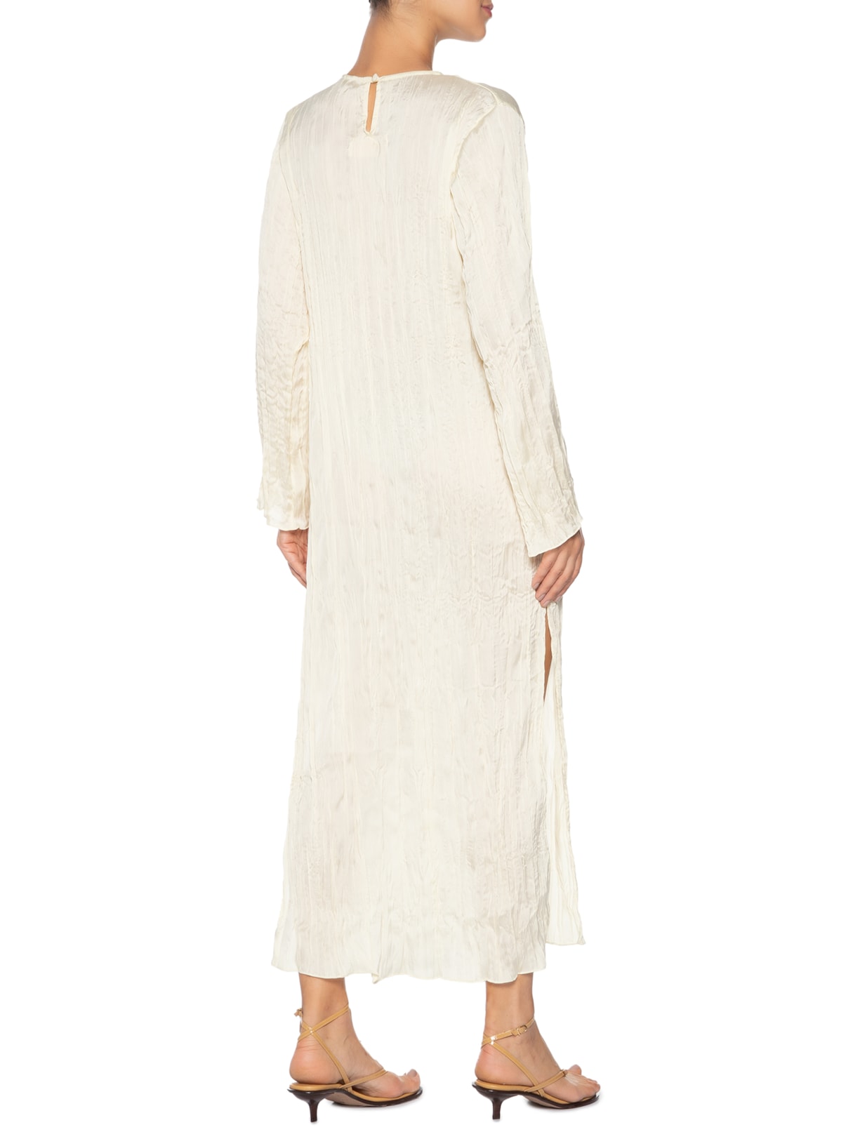 Vestido Pincel Creme Bege Marina Bitu