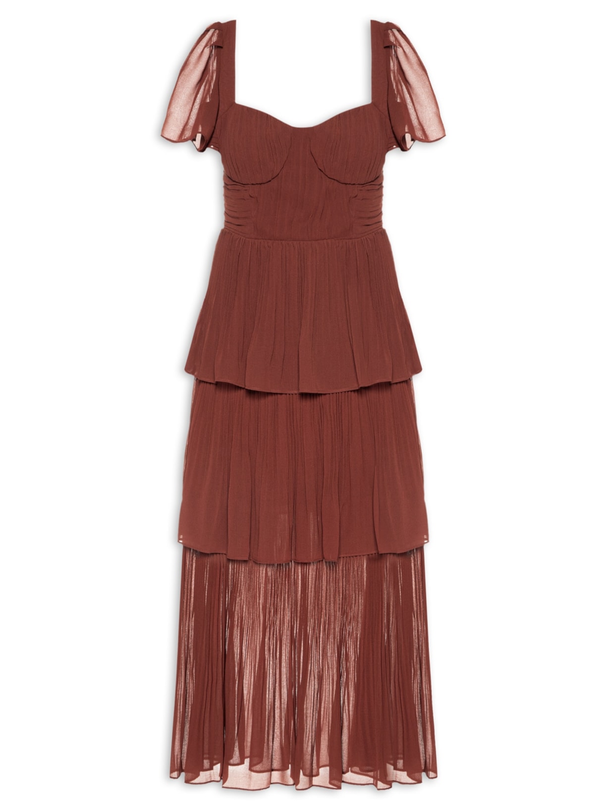 Vestido Pinina - Marrom