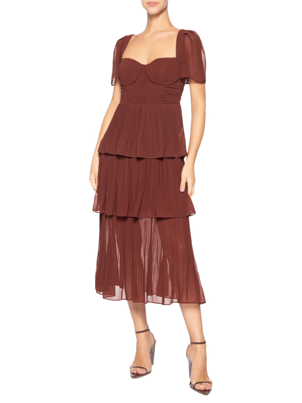 Vestido Pinina Marrom Bo.bô