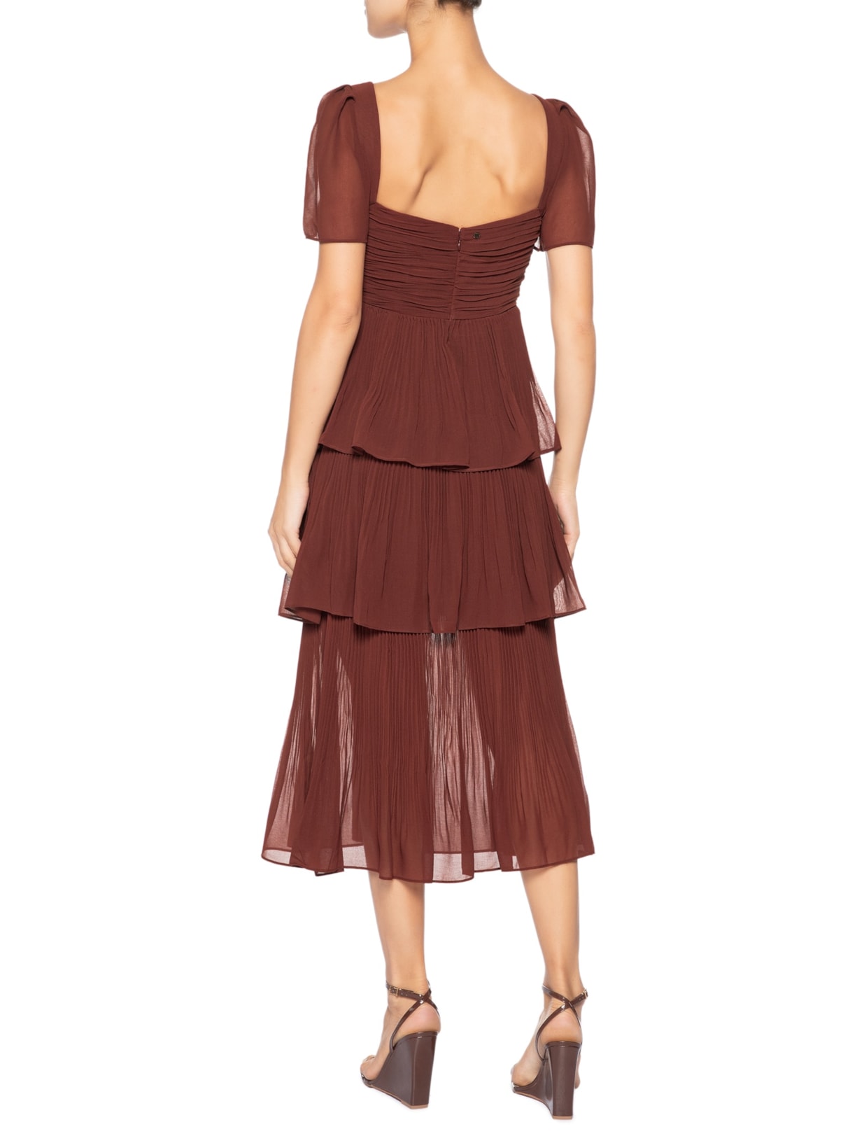 Vestido Pinina Marrom Bo.bô