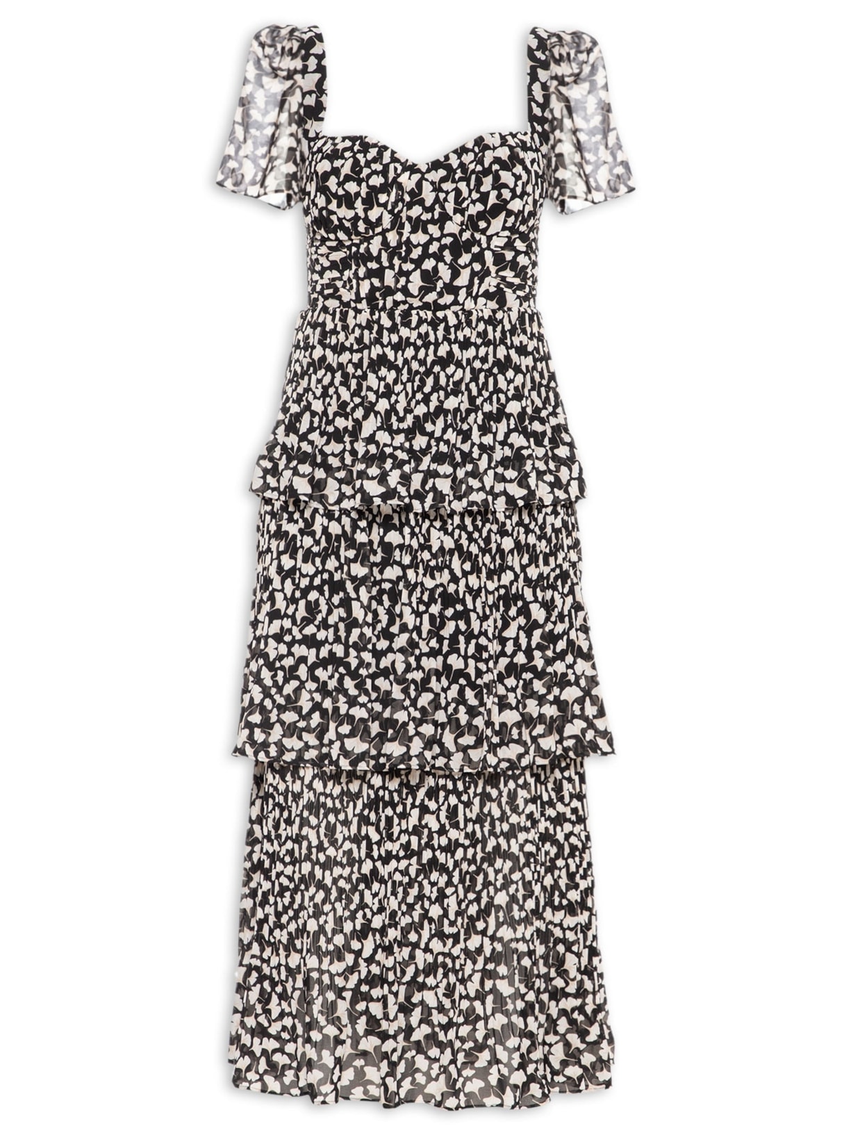 Vestido Pinina Midi - Preto