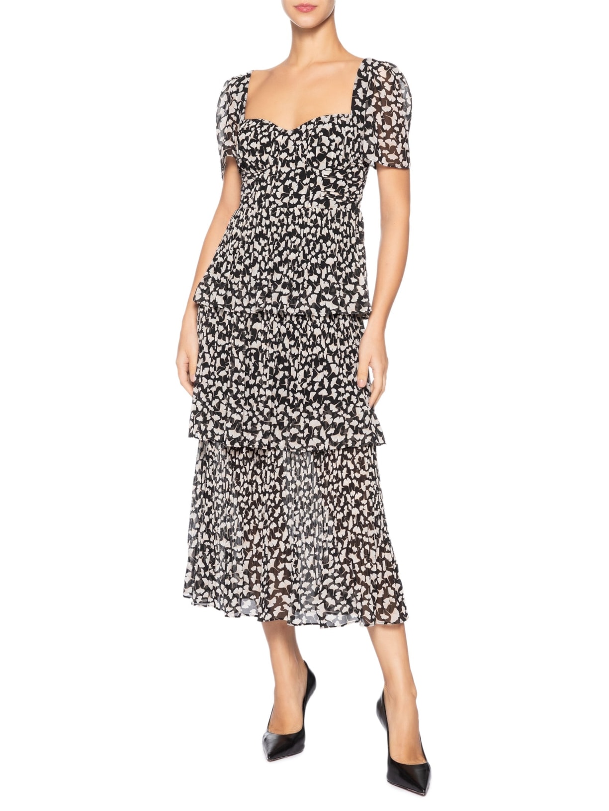 Vestido Pinina Midi Preto Bo.bô