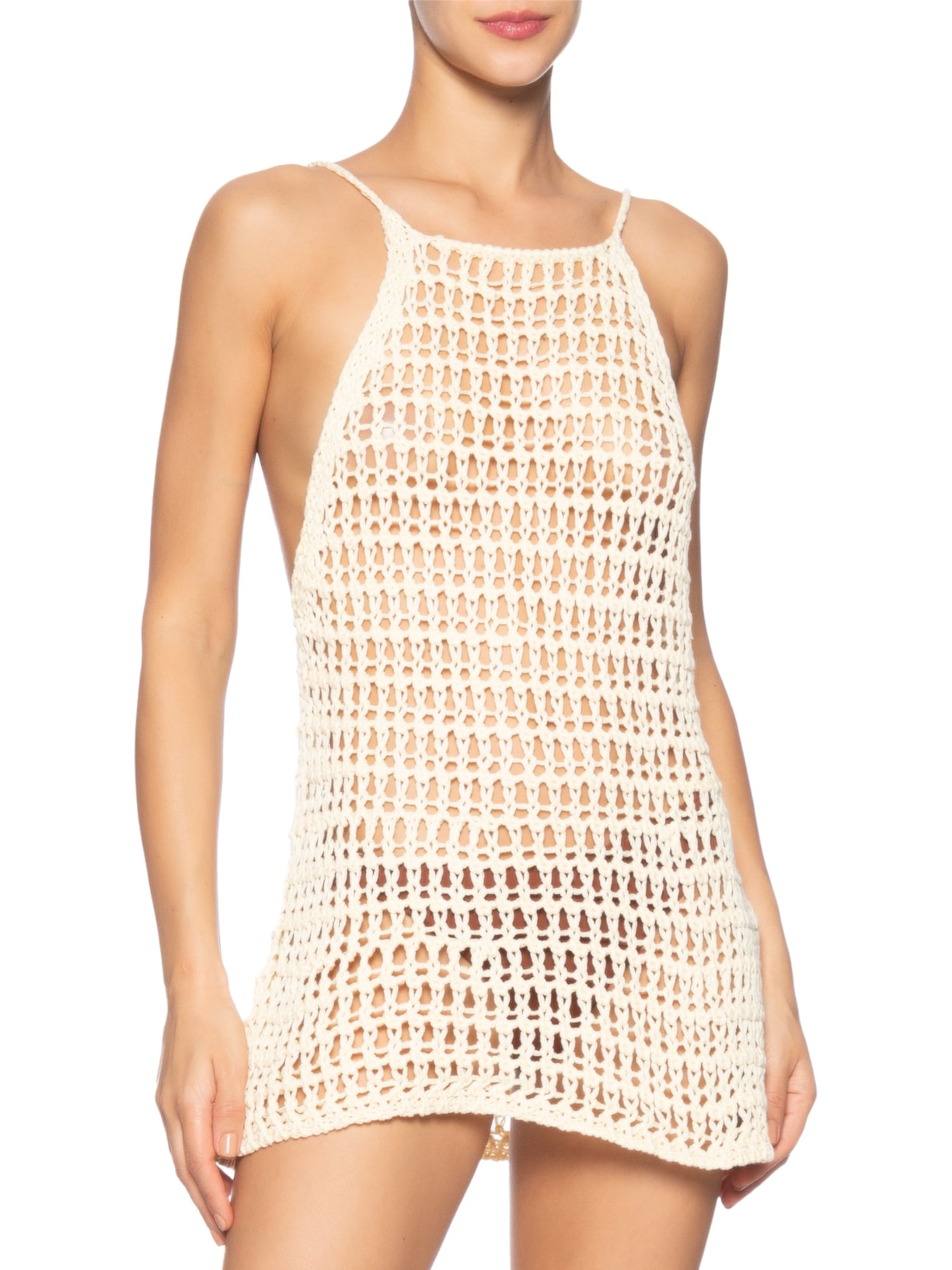 Vestido Pipa Tricot Bege Haight