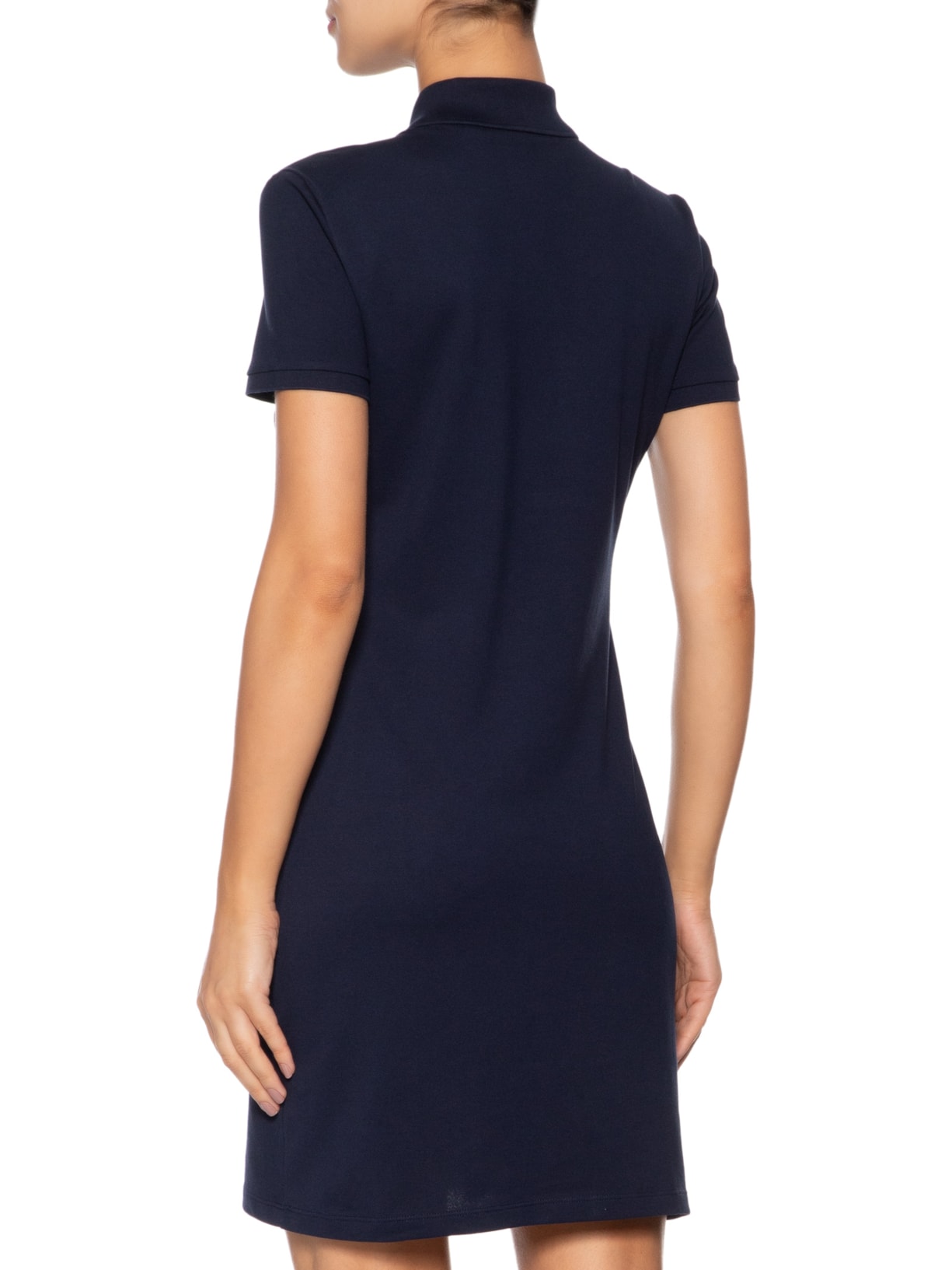 Vestido Piquet Azul Lacoste