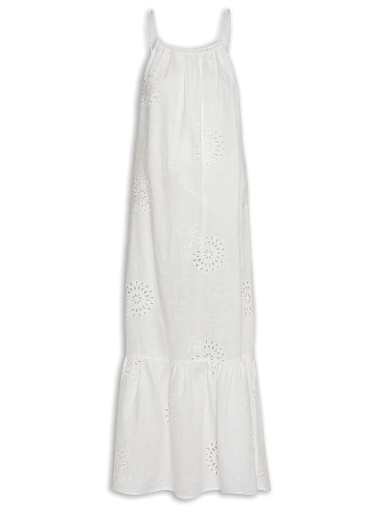 Vestido Plage Linho Mandala - Off White