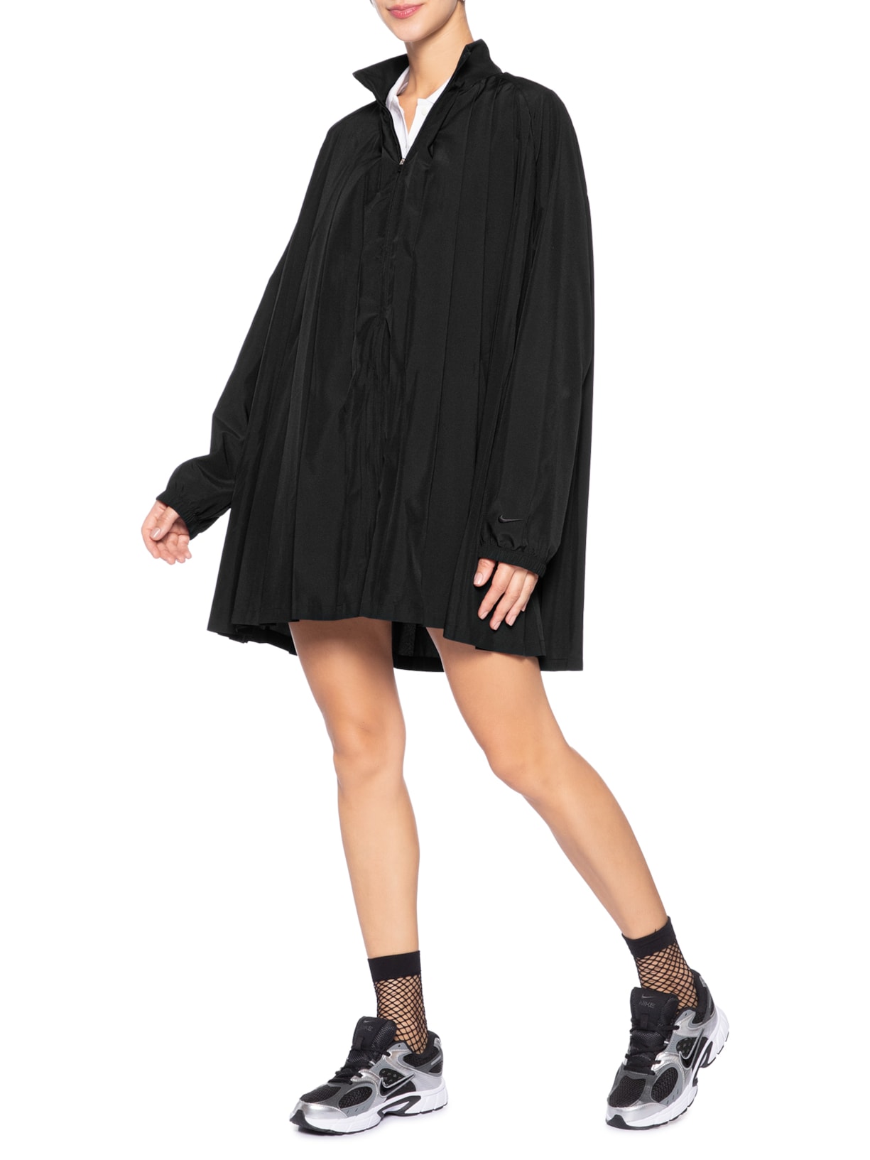 Vestido Pleated Mini Dress Preto Nike