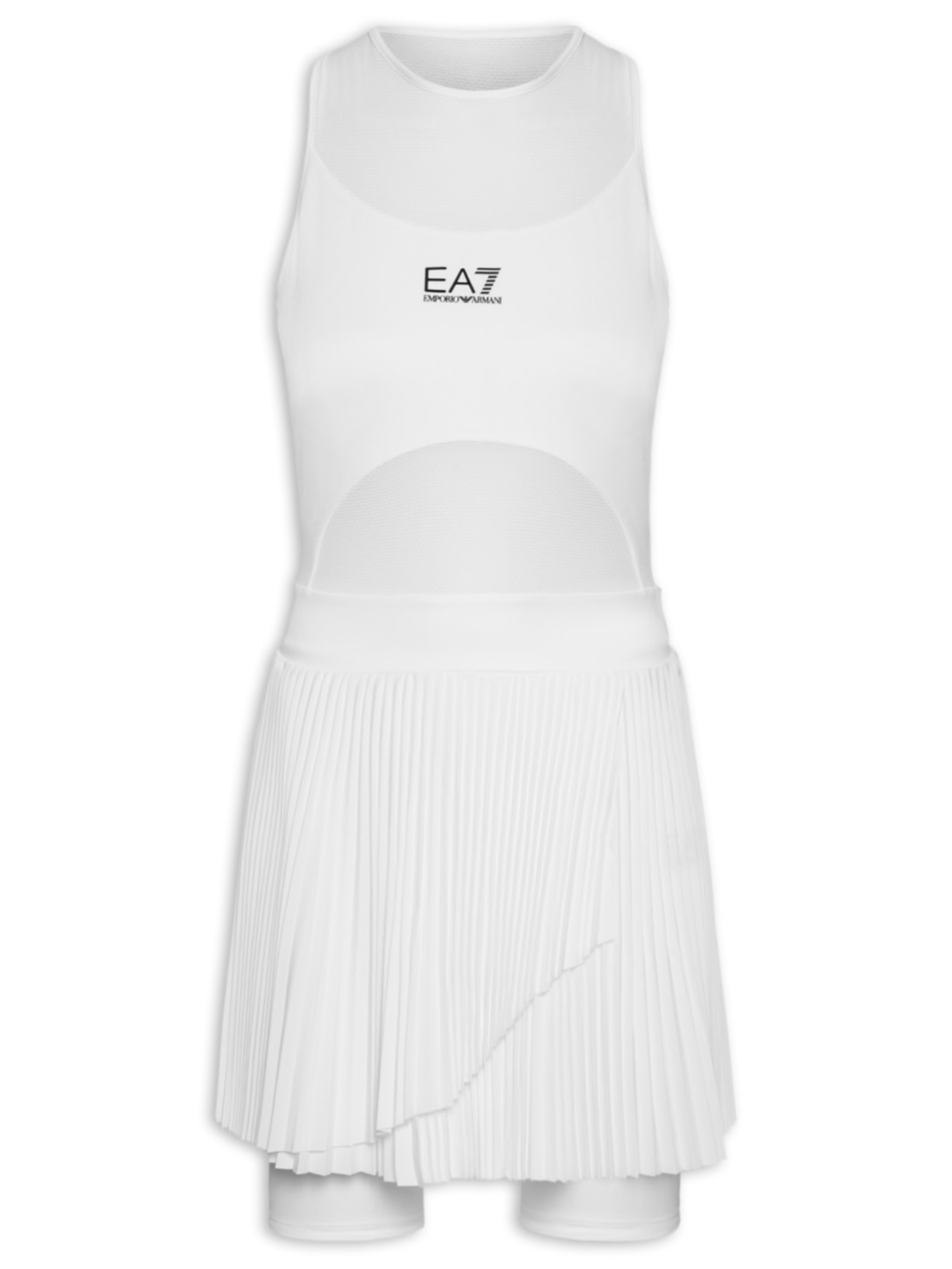 Vestido Plissado - Branco