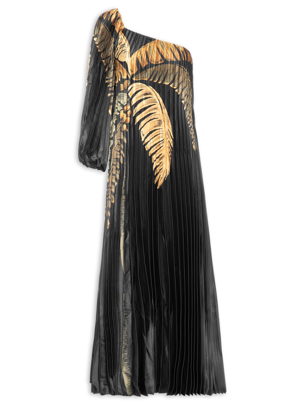 Vestido Plissado Itacaré - Preto