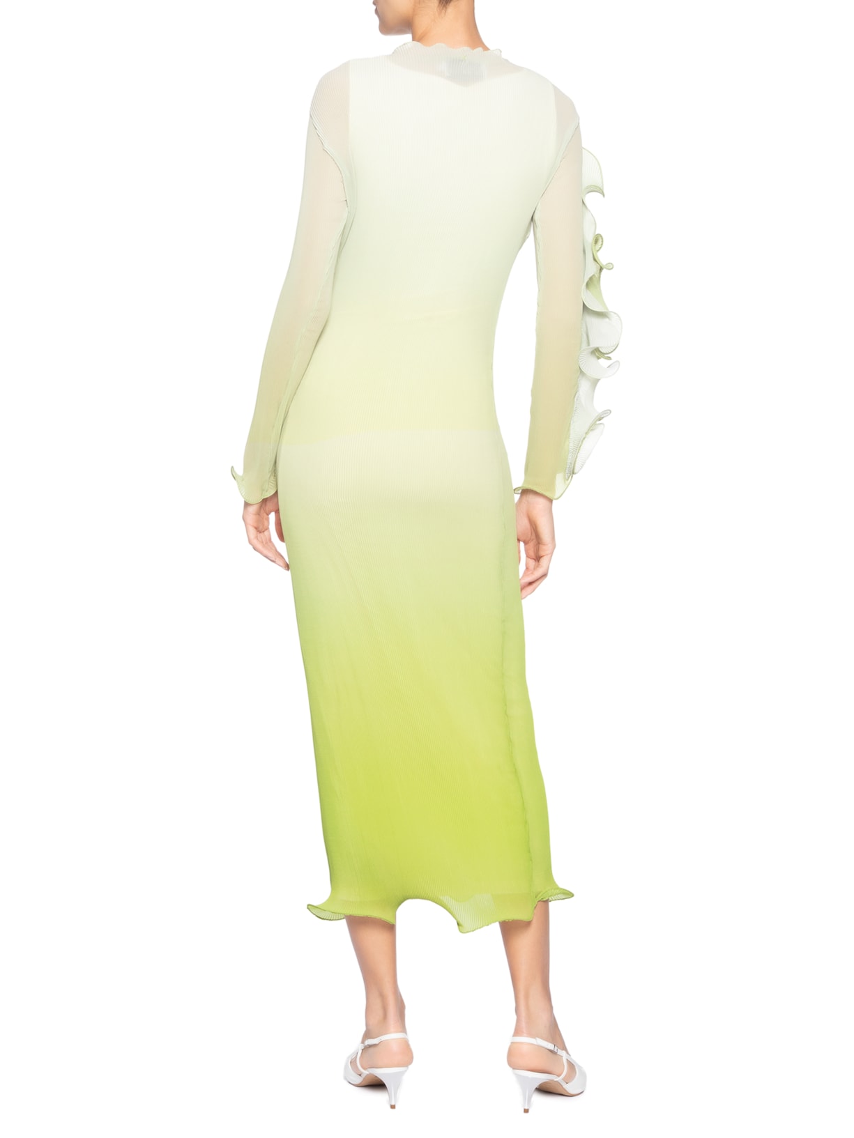 Vestido Plissado Sienna Verde Lo De Lui