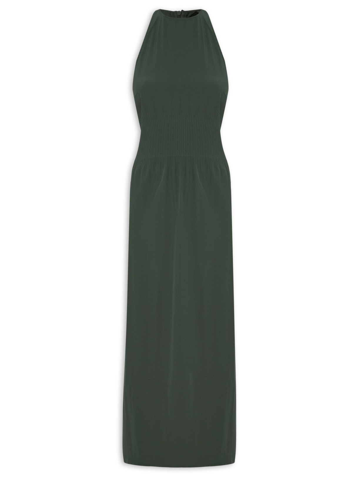 Vestido Plisse Nadador - Verde