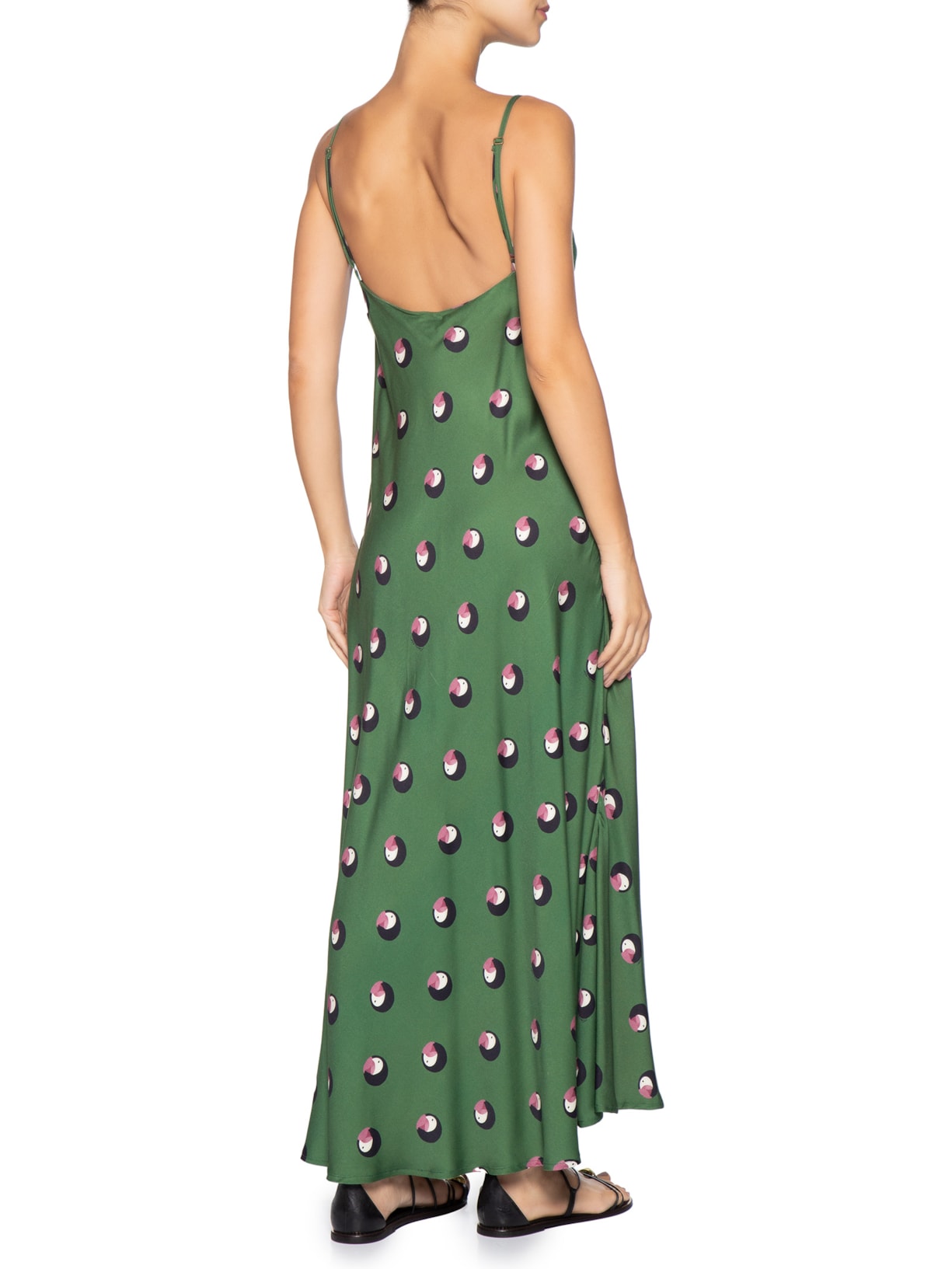 Vestido Poá Ararinha Verde Farm