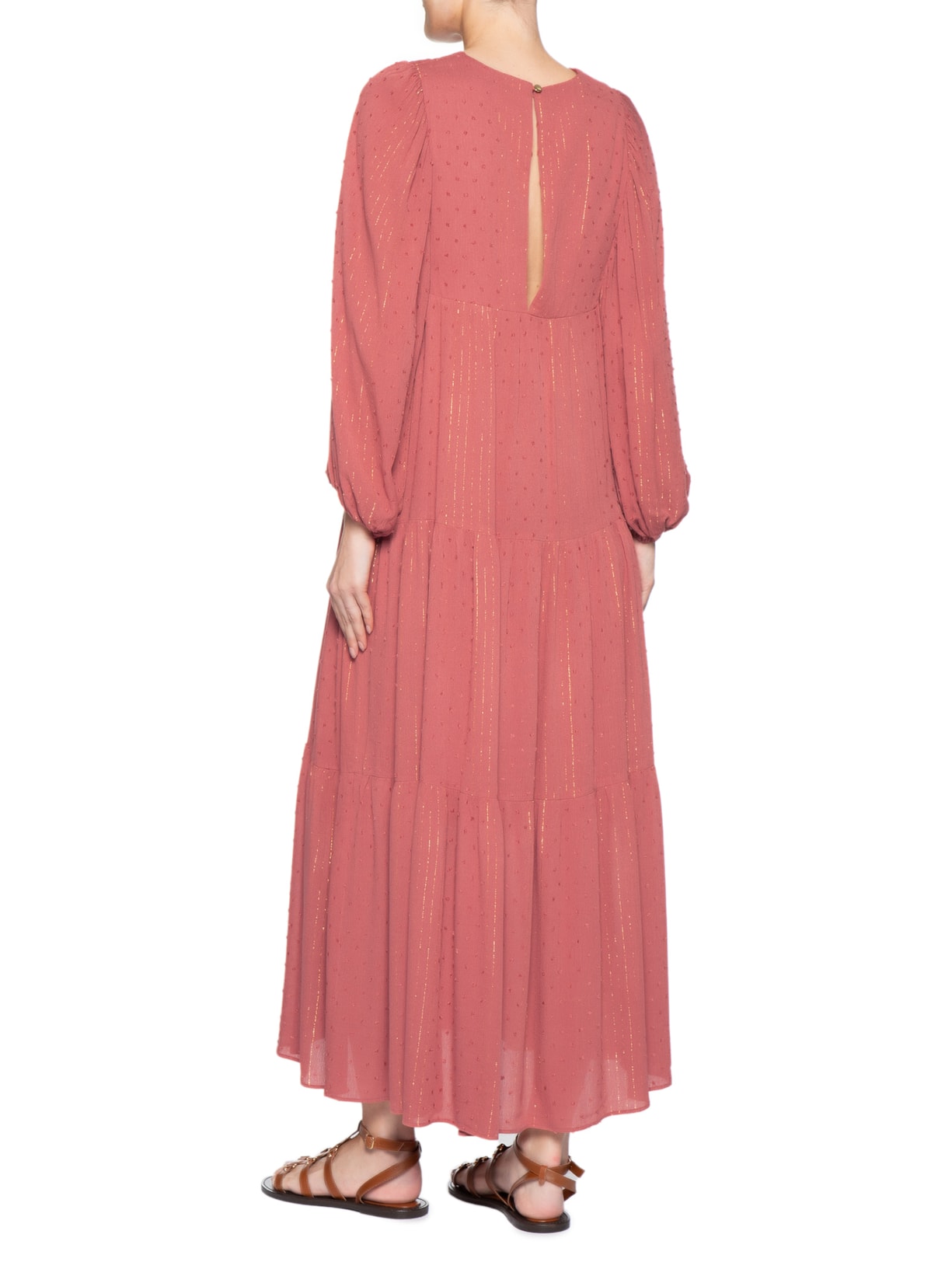 Vestido Poá Lurex Rosa Dress To
